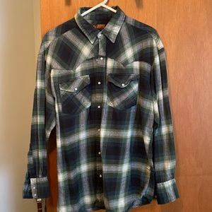 Green plaid flannel